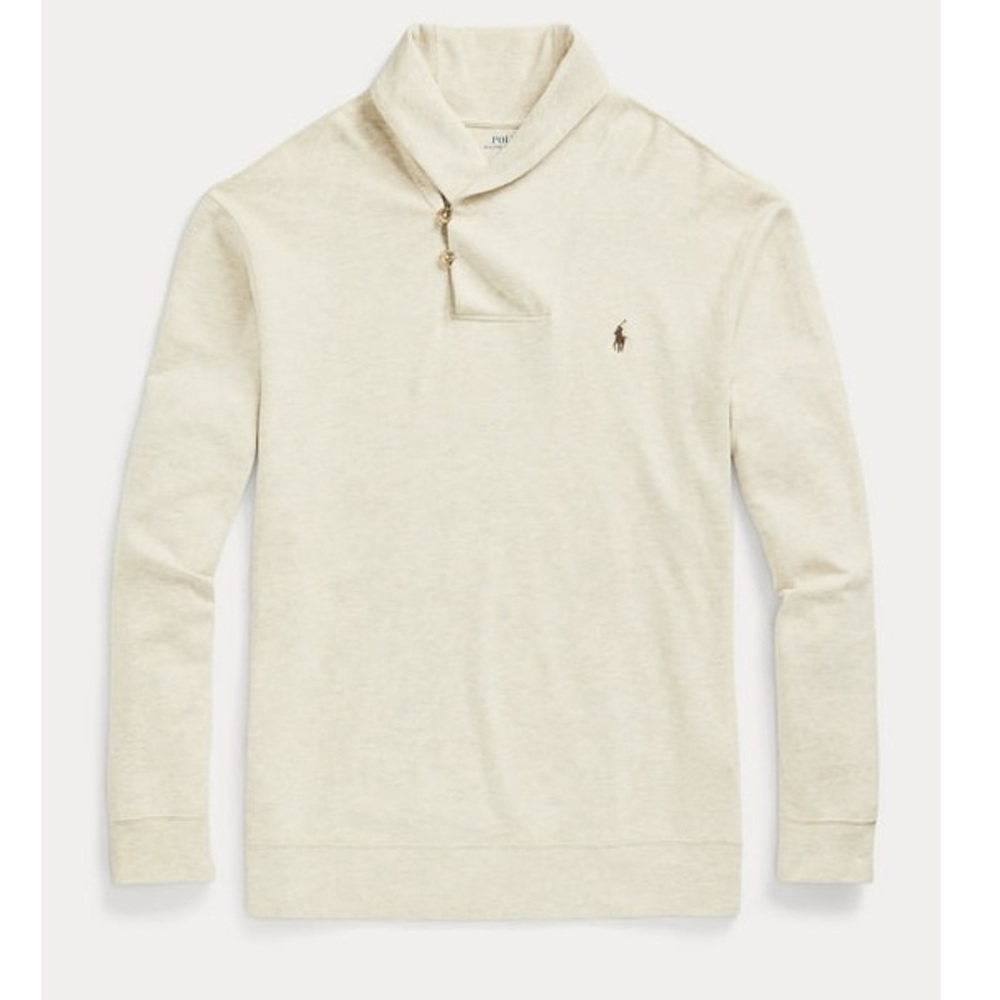 Polo Ralph Lauren Mens Signature Marled Shawl-Collar Sweater Size Medium